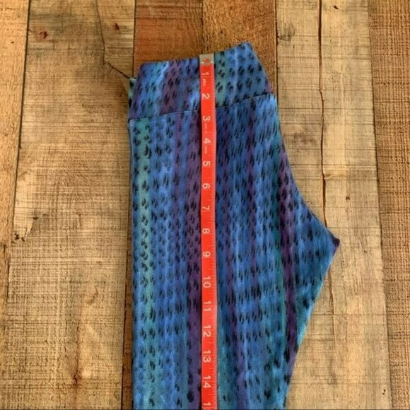 Koral active wear womens size small leopard print workout leggings in blue - Picture 3 of 9